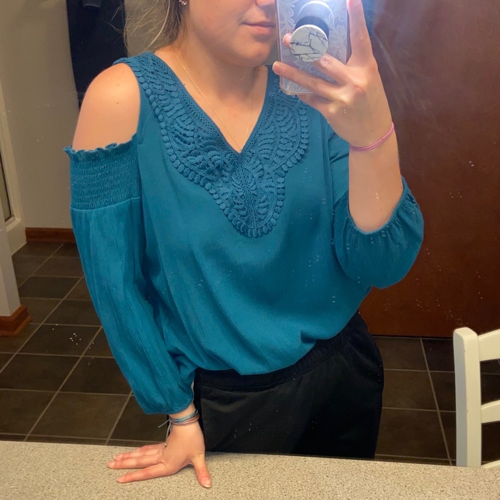 Cold Shoulder Boho Top